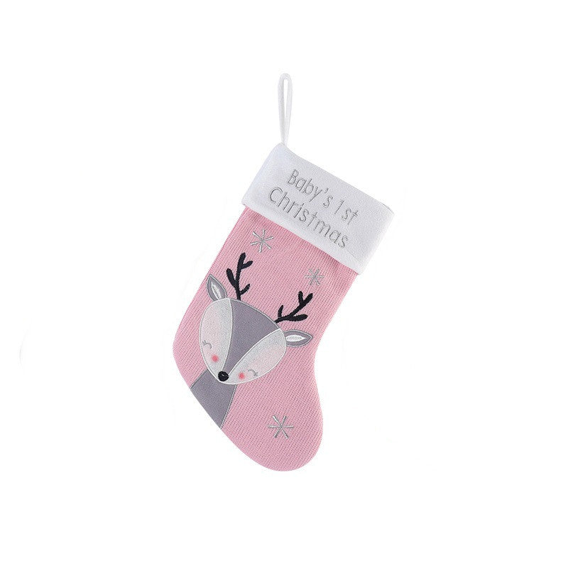 Christmas Fox Wool Gift Christmas Stockings